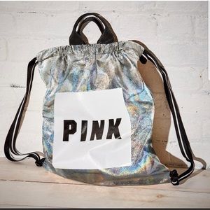 Brand new VS PINK iridescent backpack
